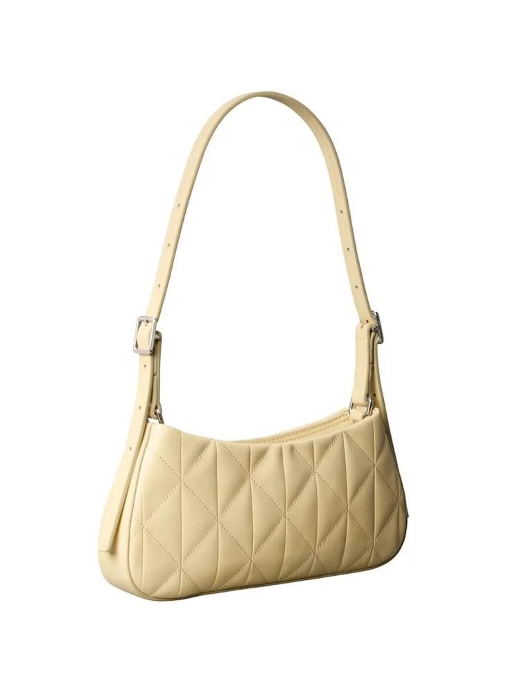 CALVIN KLEIN Quilted Emblem Logo Small Shoulder Bag